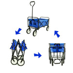 Portable Folding Wagon Garden Shopping Beach Cart