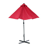 Outdoor Patio Table Market Beach Umbrella, Push Button Tilt 360 Degree, Rotation crank, Garden, Deck, Backyard, Pool