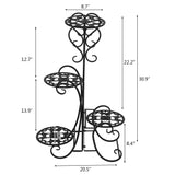 Garden Multi Tier Metal Plant Stand Flower Pot Rack Display Shelf Home