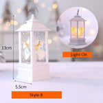 Santa Claus Snowman Lantern Light Merry Christmas Decor For Home