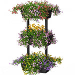 3-Tier Freestanding Vertical Plant Stand for Gardening , Herbs and Plants