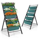 5-tier Vertical Garden Planter Box Elevated Raised Bed with 5 Containers