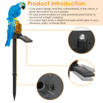 Solar Powered Parrot Garden Light IP65 Waterproof LED Landscape Decorative Lawn Lamp