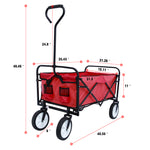 Portable Folding Wagon Garden Shopping Beach Cart