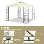 2 Tiers 10 x 10 Feet Patio Gazebo Canopy Tent