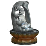 11inch Buddha Fountain Fengshui Indoor Tabletop Decorative Waterfall Kit, Submersible Pump.