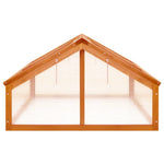 Greenhouse Cold Frame Box Brown 44.8"x31.4"x19.6" Firwood