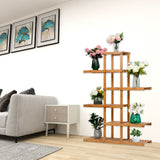 Bamboo Plant Frame Multi-Storey, Balcony Flower Indoor Living Room Decoration 6 floors 12 seats