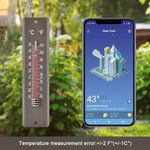 Gardtech Vertical Outdoor Thermometer with Double Scale,7.8 inch Wall Temperature for Garden,Greenhouse