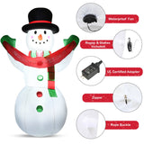 6 Feet Inflatable Christmas Snowman LED Lights Blow Up Outdoor Decoration