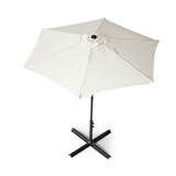 Outdoor Patio Table Market Beach Umbrella, Push Button Tilt 360 Degree, Rotation crank, Garden, Deck, Backyard, Pool