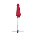 Outdoor Patio Table Market Beach Umbrella, Push Button Tilt 360 Degree, Rotation crank, Garden, Deck, Backyard, Pool