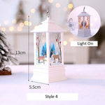 Santa Claus Snowman Lantern Light Merry Christmas Decor For Home