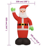 Inflatable Santa Claus with LEDs 244.1"