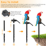 Solar Powered Parrot Garden Light IP65 Waterproof LED Landscape Decorative Lawn Lamp