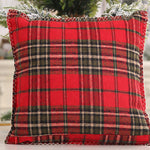 1Pcs Christmas Pillowcase Elk Tree Printing Decoration Square Sofa Pillow Cover