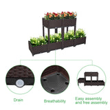 6Pcs Free Splicing Injection Adjustable Arrangeable Raised Planting Boxes