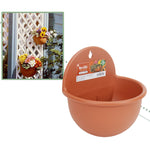 Wall Mounted Plant Pot Plastic Flowerpot Basket Planter Home Garden Decoration