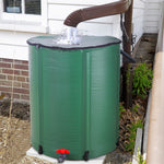 50 Gallon Folding Rain Barrel Water Collector Green