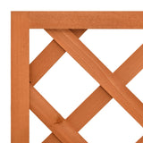 Garden Trellis Planter Orange 19.7"x9.8"x35.4" Solid Firwood