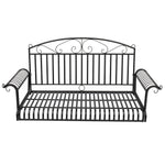 Outdoor Terrace Garden Curved Arm Double Porch Swing Chair