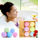 6Pcs Essential Oil Scented Bubble Bath Salts Bombs Birthday Gifts for Women Kids