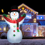 6 Feet Inflatable Christmas Snowman LED Lights Blow Up Outdoor Decoration