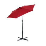 Outdoor Patio Table Market Beach Umbrella, Push Button Tilt 360 Degree, Rotation crank, Garden, Deck, Backyard, Pool