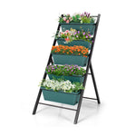 5-tier Vertical Garden Planter Box Elevated Raised Bed with 5 Containers