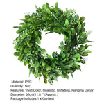 Garland Lightweight Creative Wreath Christmas Welcome Decoration Holiday Decor