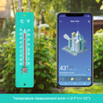 Gardtech Vertical Outdoor Thermometer with Double Scale,7.8 inch Wall Temperature for Garden,Greenhouse