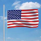 US Flag and Pole Aluminum 20.3'