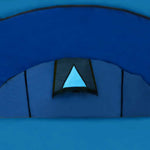 Waterproof Camping Tent 4 Persons Navy Blue/Light Blue