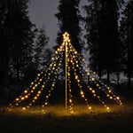 8FT Lighted Spiral Christmas Trees/WARM