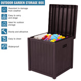 Free shipping 51gal 195L Outdoor Garden Plastic Storage Deck Box Chest Lockable Stool Waterproof