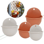 Wall Mounted Plant Pot Plastic Flowerpot Basket Planter Home Garden Decoration