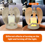 Nordic Style Resin Angel Electronic Candle Holder Living Room Christmas Decorations