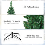 PVC Artificial Slim Pencil National Christmas Tree with Metal Stand