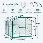 Greenhouse 6x8FT Green