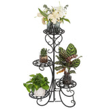 Garden Multi Tier Metal Plant Stand Flower Pot Rack Display Shelf Home