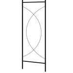 Decorative Metal Garden Arch Black 59.1"x13.4"x94.5" Iron