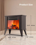 Mini Desktop Electric Fireplace Portable Space Heater Office Home Overheating/Tip-Over Protection, 1000W(3400BTU)