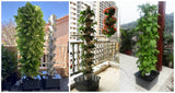 Green Garden 15 Layer 45 Plants Sites Vertical Hydroponic Tower, Pump & Movable Water Tank