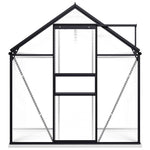 Greenhouse with Base Frame Anthracite Aluminum 38.9 ft²