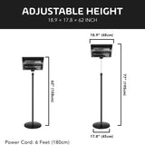 Simple Deluxe Standing Heater 750W/1500W