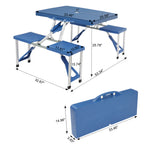 Picnic Portable Folding Tables and Chairs-Plastic PS Thickening