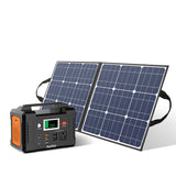 200W Portable Power Station Solar Generator 50W 18V Portable Panel Foldable Charger