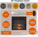 Electric Fireplace TV Stand Storage Shelf Cabinet for Living Room