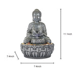 11.1-inch Meditation Buddha Water Fountain Relaxing Decor for Home Office