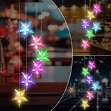 Wind Chime Solar Light Color Changing LED Blue Star Portable Waterproof Outdoor Decor gift